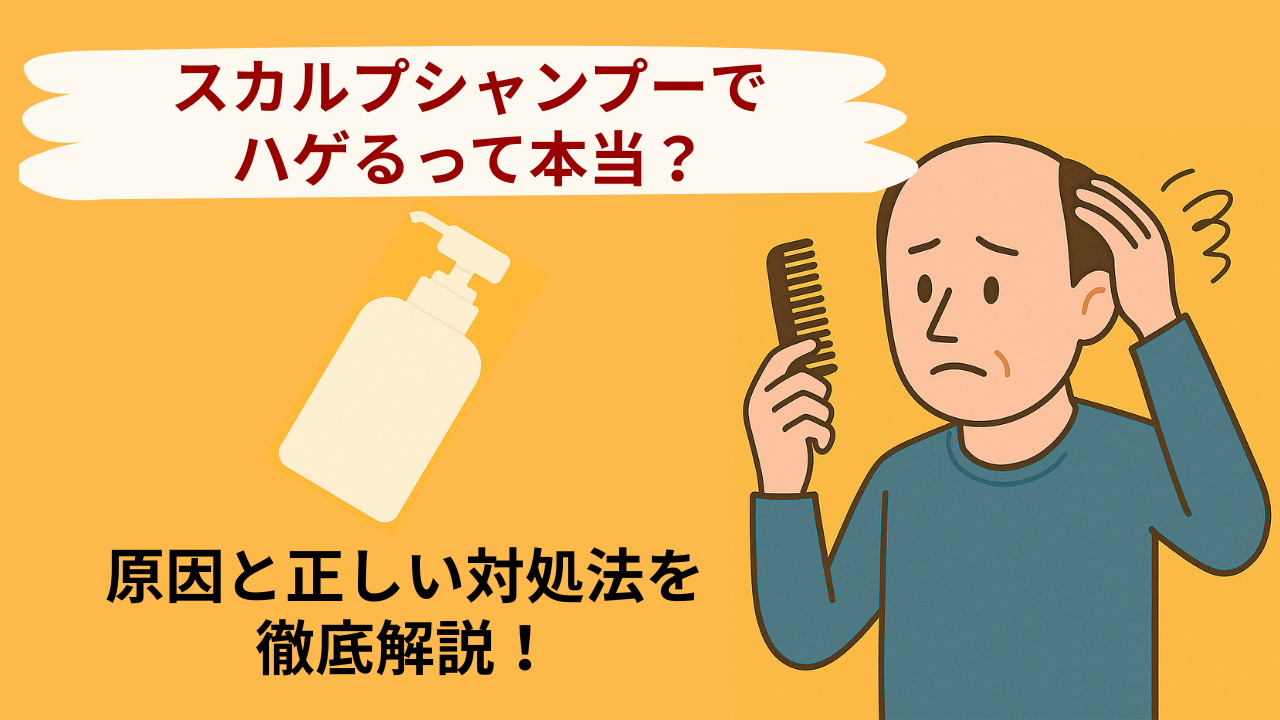 スカルプシャンプーでハゲるって本当？