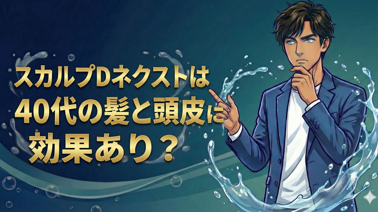 スカルプDネクストは40代の髪と頭皮に効果あり？