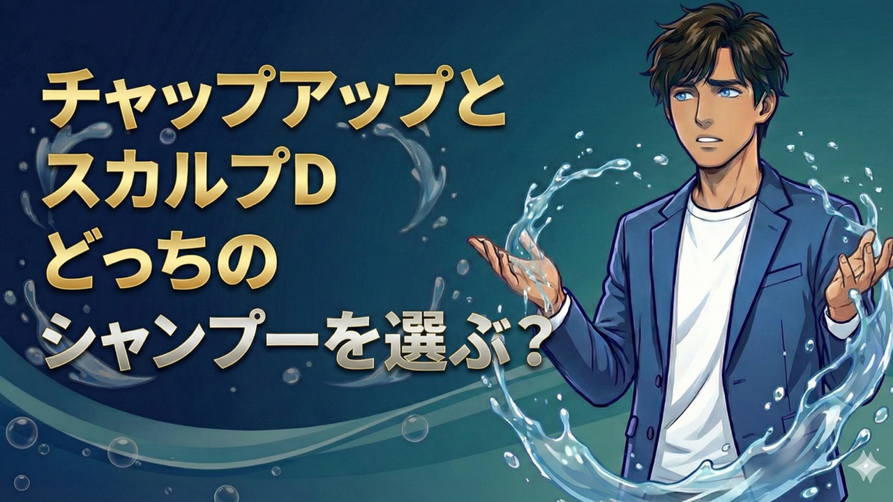 チャップアップとスカルプDどっちのシャンプーを選ぶ？