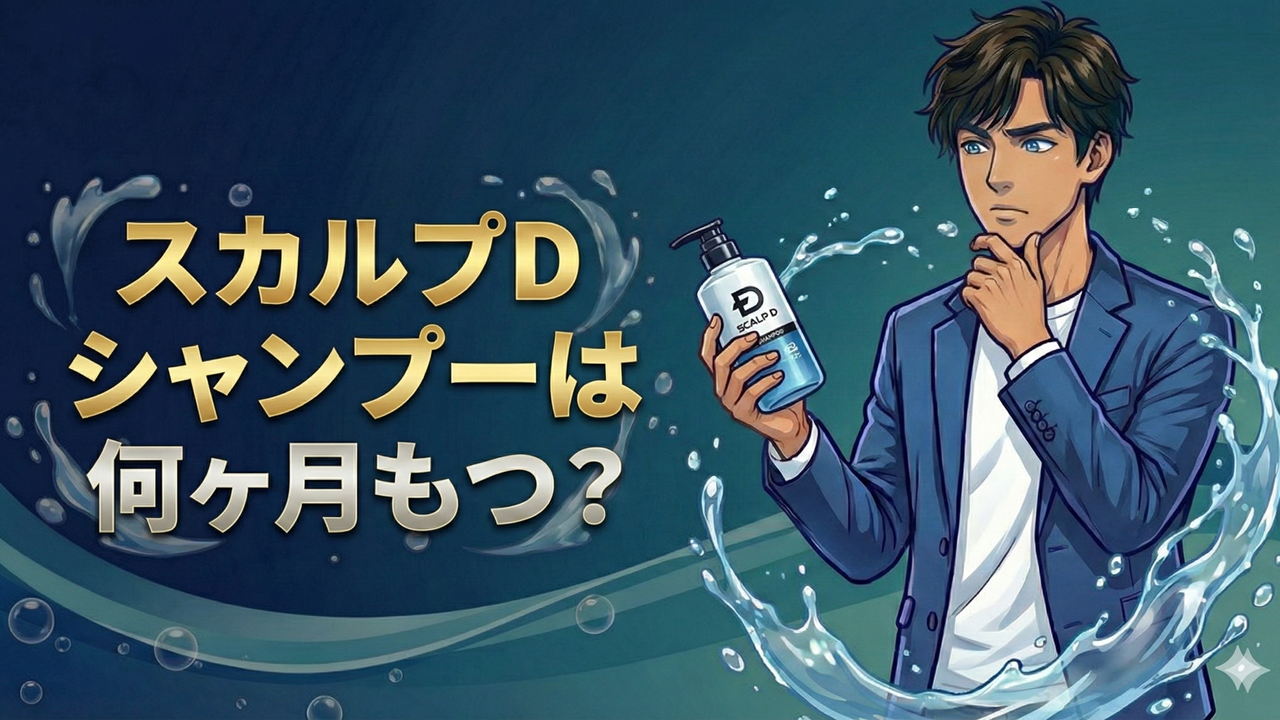 スカルプDシャンプーは何ヶ月もつ？