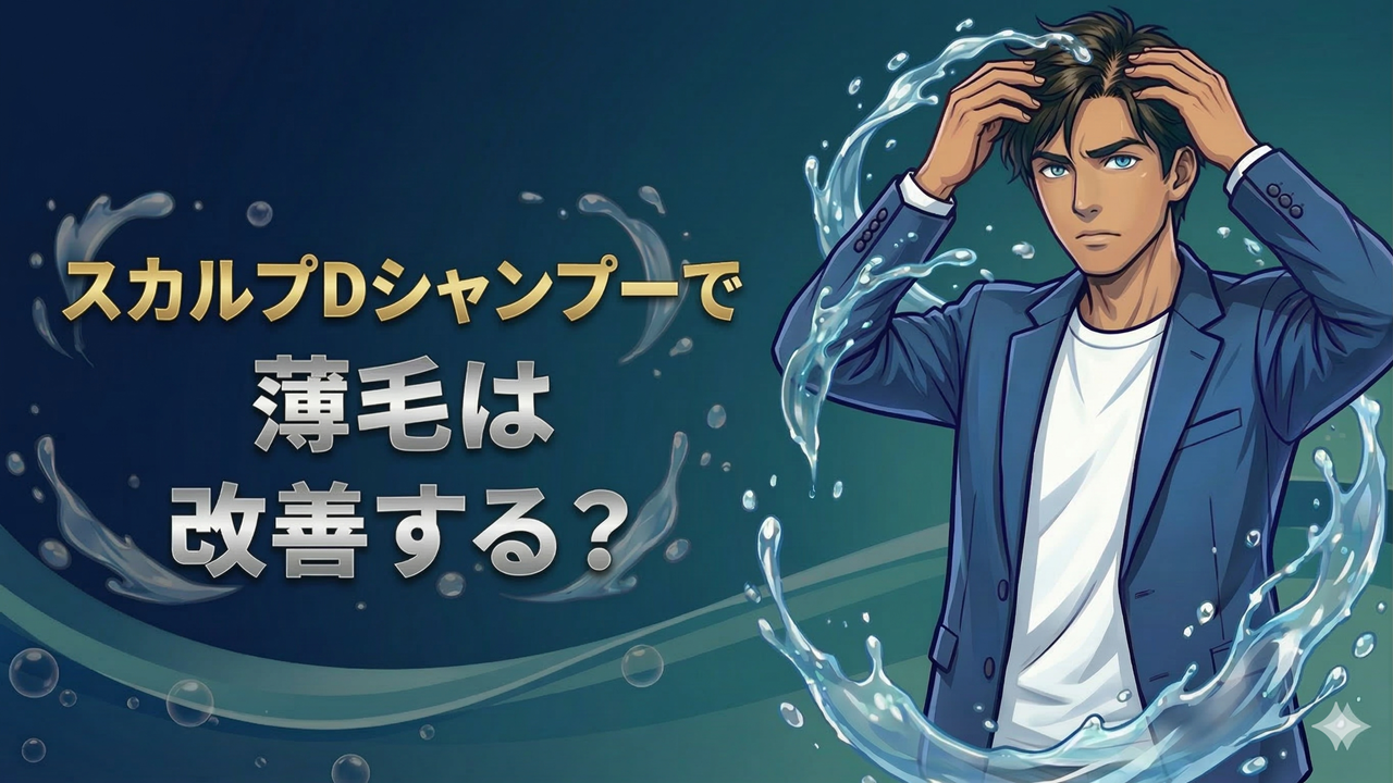 スカルプDシャンプーで薄毛は改善する？